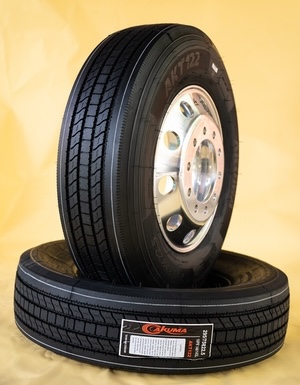 Akuma 295/75 R22.5 AKT122_9 long-haul truck tire - Libra Truck Tires